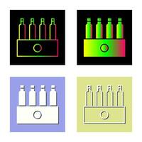 Einzigartige Packung Biervektorsymbol vektor