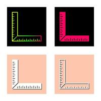 quadratisches Lineal-Vektorsymbol vektor