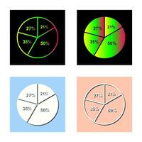 cirkeldiagram vektor ikon