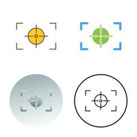 Horizontales Vektorsymbol mit einzigartigem Fokus vektor