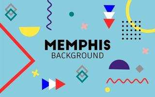 abstrakter geometrischer Memphis Hintergrund vektor