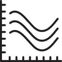 Liniensymbol für Liniendiagramm vektor