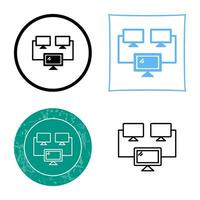 Vektorsymbol für verbundene Systeme vektor