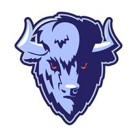 Buffalo Head Logo Maskottchen vektor