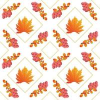 Herbstlaub Muster nahtlose florale Textur vektor