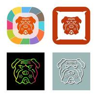 Bulldogge-Vektor-Symbol vektor