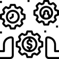 Ausrüstung Rahmen Symbol Symbol Vektor Bild. Illustration von das industriell Rad mechine Mechanismus Design Bild