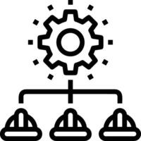 Ausrüstung Rahmen Symbol Symbol Vektor Bild. Illustration von das industriell Rad mechine Mechanismus Design Bild