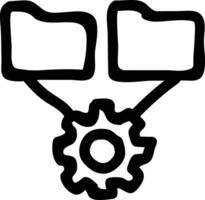 Ausrüstung Rahmen Symbol Symbol Vektor Bild. Illustration von das industriell Rad mechine Mechanismus Design Bild