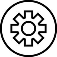 Ausrüstung Rahmen Symbol Symbol Vektor Bild. Illustration von das industriell Rad mechine Mechanismus Design Bild