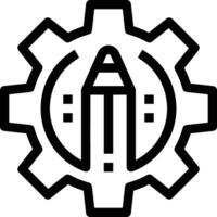 Ausrüstung Rahmen Symbol Symbol Vektor Bild. Illustration von das industriell Rad mechine Mechanismus Design Bild