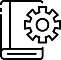 Ausrüstung Rahmen Symbol Symbol Vektor Bild. Illustration von das industriell Rad mechine Mechanismus Design Bild