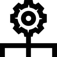 Ausrüstung Rahmen Symbol Symbol Vektor Bild. Illustration von das industriell Rad mechine Mechanismus Design Bild