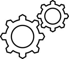 Ausrüstung Rahmen Symbol Symbol Vektor Bild. Illustration von das industriell Rad mechine Mechanismus Design Bild