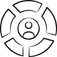 Ausrüstung Rahmen Symbol Symbol Vektor Bild. Illustration von das industriell Rad mechine Mechanismus Design Bild