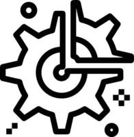 Ausrüstung Rahmen Symbol Symbol Vektor Bild. Illustration von das industriell Rad mechine Mechanismus Design Bild