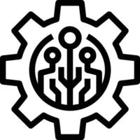 Ausrüstung Rahmen Symbol Symbol Vektor Bild. Illustration von das industriell Rad mechine Mechanismus Design Bild