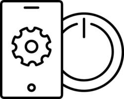 Ausrüstung Rahmen Symbol Symbol Vektor Bild. Illustration von das industriell Rad mechine Mechanismus Design Bild