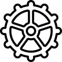 Ausrüstung Rahmen Symbol Symbol Vektor Bild. Illustration von das industriell Rad mechine Mechanismus Design Bild