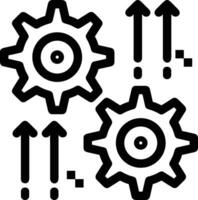 Ausrüstung Rahmen Symbol Symbol Vektor Bild. Illustration von das industriell Rad mechine Mechanismus Design Bild