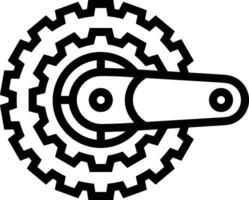 Ausrüstung Rahmen Symbol Symbol Vektor Bild. Illustration von das industriell Rad mechine Mechanismus Design Bild