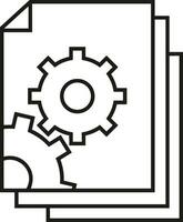 Ausrüstung Rahmen Symbol Symbol Vektor Bild. Illustration von das industriell Rad mechine Mechanismus Design Bild