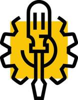 Ausrüstung Rahmen Symbol Symbol Vektor Bild. Illustration von das industriell Rad mechine Mechanismus Design Bild