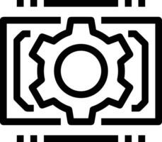 Ausrüstung Rahmen Symbol Symbol Vektor Bild. Illustration von das industriell Rad mechine Mechanismus Design Bild