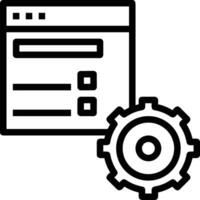 Ausrüstung Rahmen Symbol Symbol Vektor Bild. Illustration von das industriell Rad mechine Mechanismus Design Bild