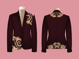 Vektor dekoratives Blazer-Design