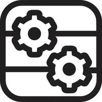 Ausrüstung Rahmen Symbol Symbol Vektor Bild. Illustration von das industriell Rad mechine Mechanismus Design Bild