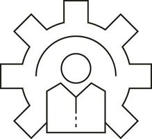 Ausrüstung Rahmen Symbol Symbol Vektor Bild. Illustration von das industriell Rad mechine Mechanismus Design Bild