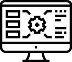 Ausrüstung Rahmen Symbol Symbol Vektor Bild. Illustration von das industriell Rad mechine Mechanismus Design Bild