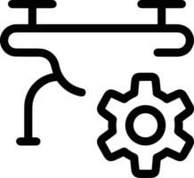 Ausrüstung Rahmen Symbol Symbol Vektor Bild. Illustration von das industriell Rad mechine Mechanismus Design Bild