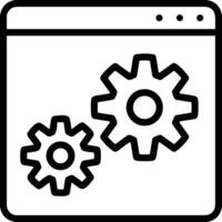 Ausrüstung Rahmen Symbol Symbol Vektor Bild. Illustration von das industriell Rad mechine Mechanismus Design Bild