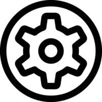 Ausrüstung Rahmen Symbol Symbol Vektor Bild. Illustration von das industriell Rad mechine Mechanismus Design Bild