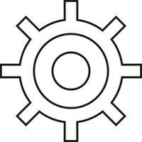 Ausrüstung Rahmen Symbol Symbol Vektor Bild. Illustration von das industriell Rad mechine Mechanismus Design Bild