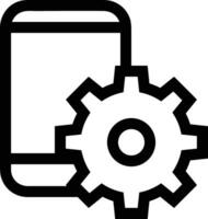 Ausrüstung Rahmen Symbol Symbol Vektor Bild. Illustration von das industriell Rad mechine Mechanismus Design Bild