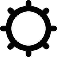 Ausrüstung Rahmen Symbol Symbol Vektor Bild. Illustration von das industriell Rad mechine Mechanismus Design Bild