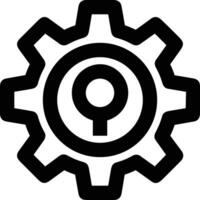 Ausrüstung Rahmen Symbol Symbol Vektor Bild. Illustration von das industriell Rad mechine Mechanismus Design Bild