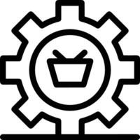 Ausrüstung Rahmen Symbol Symbol Vektor Bild. Illustration von das industriell Rad mechine Mechanismus Design Bild