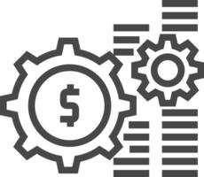 Ausrüstung Rahmen Symbol Symbol Vektor Bild. Illustration von das industriell Rad mechine Mechanismus Design Bild