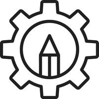 Ausrüstung Rahmen Symbol Symbol Vektor Bild. Illustration von das industriell Rad mechine Mechanismus Design Bild