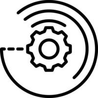 Ausrüstung Rahmen Symbol Symbol Vektor Bild. Illustration von das industriell Rad mechine Mechanismus Design Bild