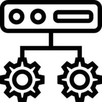 Ausrüstung Rahmen Symbol Symbol Vektor Bild. Illustration von das industriell Rad mechine Mechanismus Design Bild