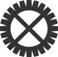 redskap miljö symbol ikon vektor bild. illustration av de industriell hjul mekanik mekanism design bild