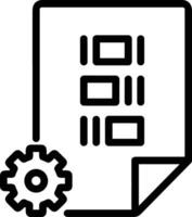 Ausrüstung Rahmen Symbol Symbol Vektor Bild. Illustration von das industriell Rad mechine Mechanismus Design Bild