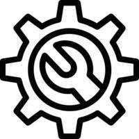 Ausrüstung Rahmen Symbol Symbol Vektor Bild. Illustration von das industriell Rad mechine Mechanismus Design Bild