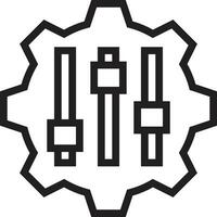 Ausrüstung Rahmen Symbol Symbol Vektor Bild. Illustration von das industriell Rad mechine Mechanismus Design Bild