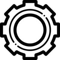 Ausrüstung Rahmen Symbol Symbol Vektor Bild. Illustration von das industriell Rad mechine Mechanismus Design Bild